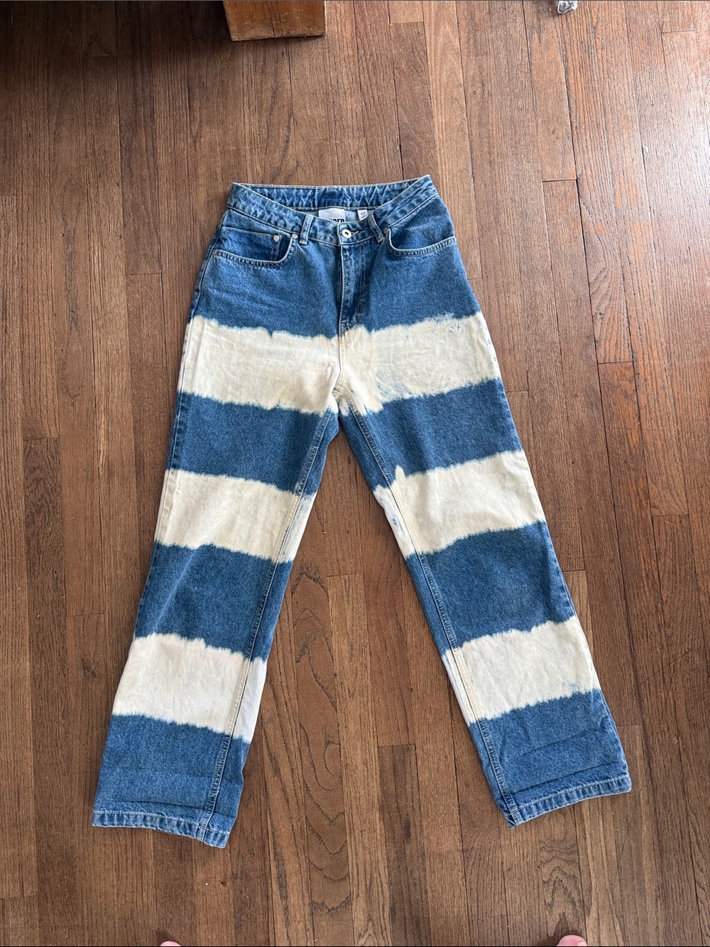 Blue Striped Jeans
